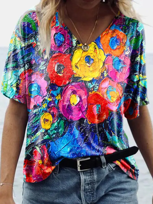 2022 3D Printed Casual Pullover T-Shirt Short Sleeve - Image 24
