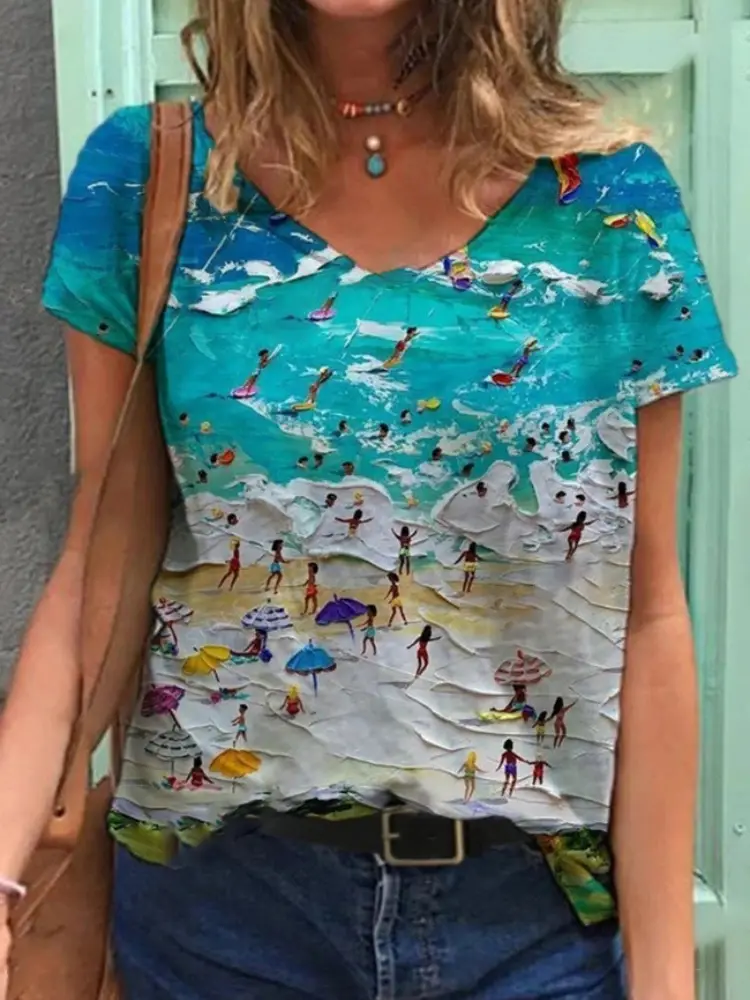 2022 3D Printed Casual Pullover T-Shirt Short Sleeve - Image 27