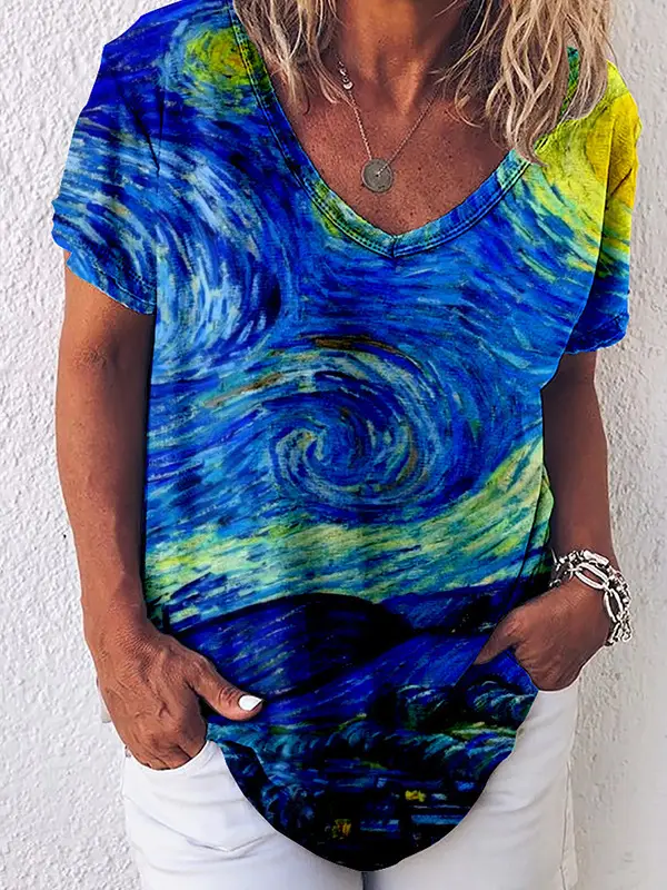 2022 3D Printed Casual Pullover T-Shirt Short Sleeve - Image 29