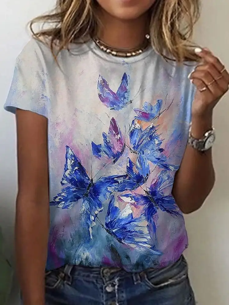 2022 3D Printed Casual Pullover T-Shirt Short Sleeve - Image 33