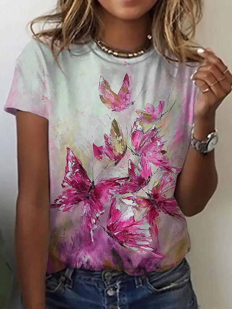 2022 3D Printed Casual Pullover T-Shirt Short Sleeve - Image 34