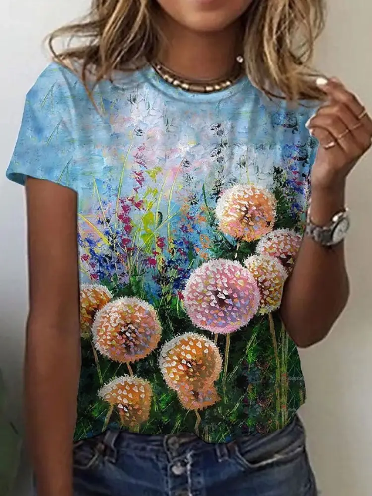 2022 3D Printed Casual Pullover T-Shirt Short Sleeve - Image 35