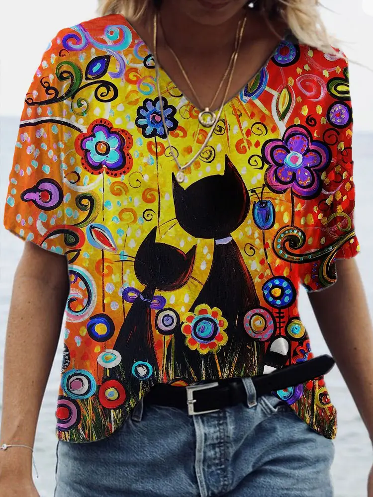 2022 3D Printed Casual Pullover T-Shirt Short Sleeve - Image 4