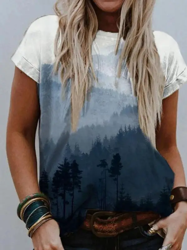 2022 3D Printed Casual Pullover T-Shirt Short Sleeve - Image 41