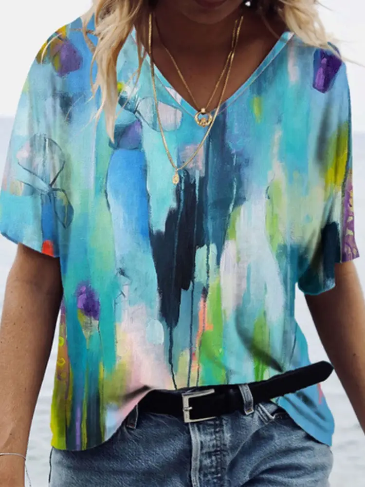 2022 3D Printed Casual Pullover T-Shirt Short Sleeve - Image 6