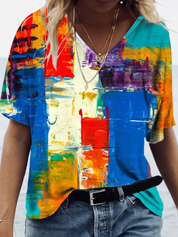 2022 3D Printed Casual Pullover T-Shirt Short Sleeve - Image 7