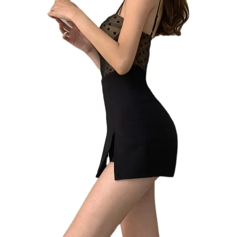 Women High Waist Slimming Split Hip Shorts Small to M Plus - Image 6