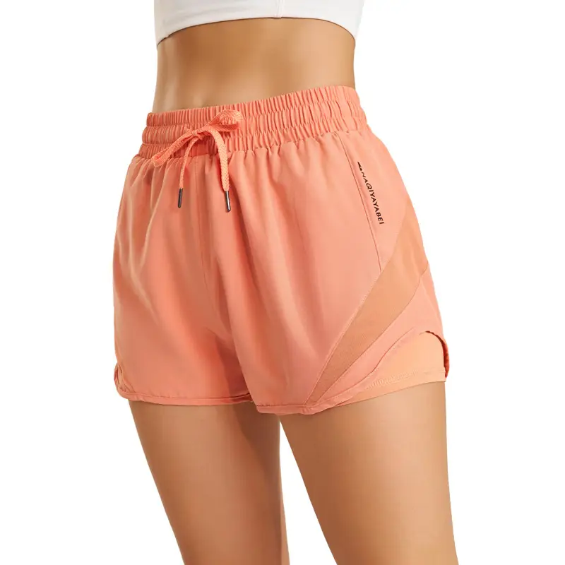 Black Yoga Shorts Women High Waist Loose Fit Quick Dry - Image 21