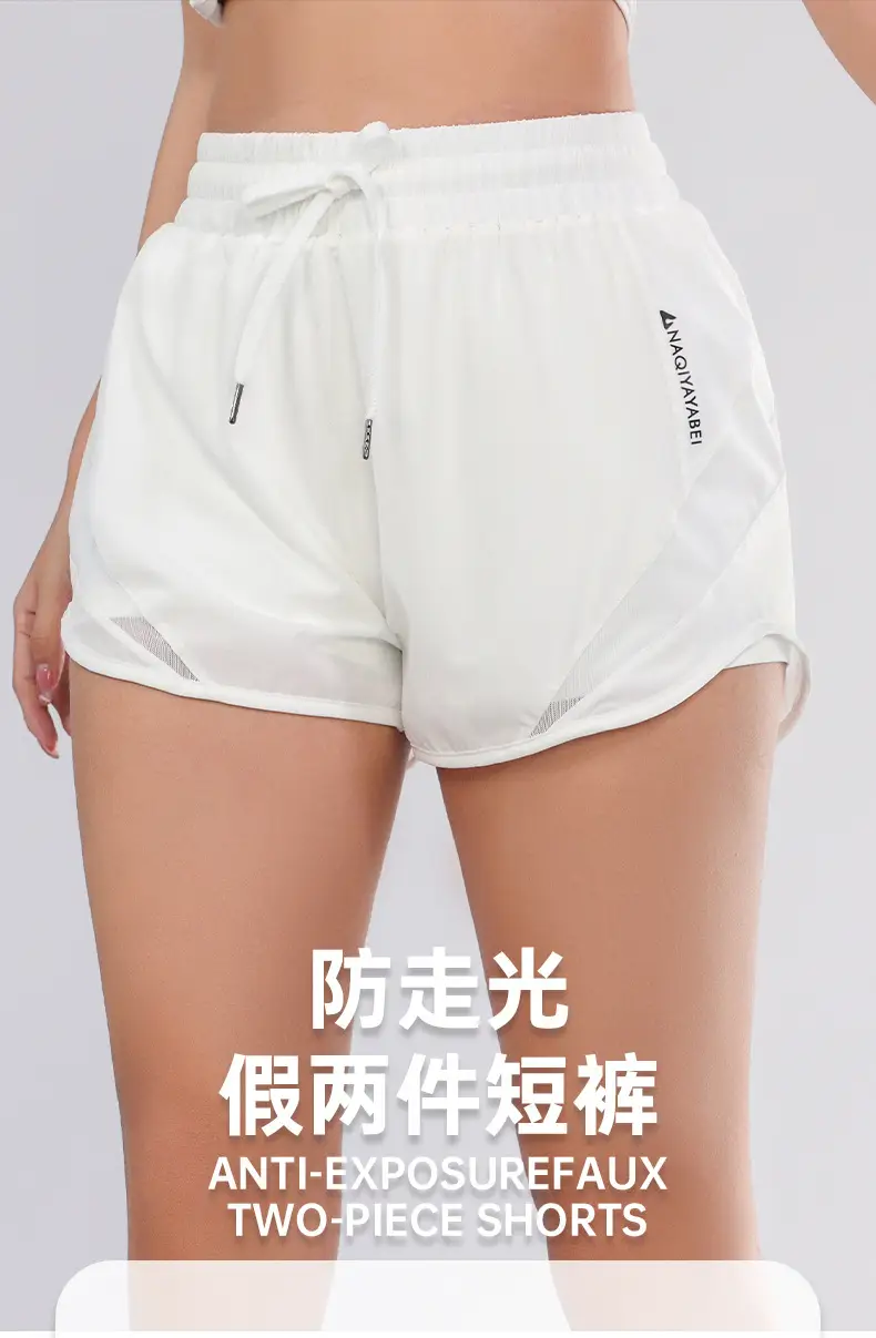 Black Yoga Shorts Women High Waist Loose Fit Quick Dry — feature 2