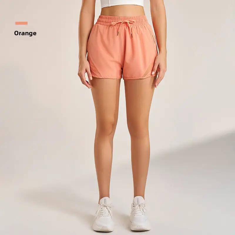Black Yoga Shorts Women High Waist Loose Fit Quick Dry - Image 15