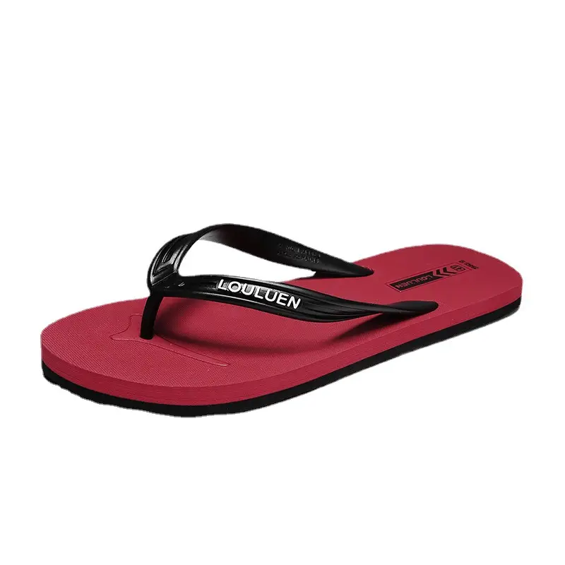 Men's Black Rubber Flip Flops with Deodorant - Image 6