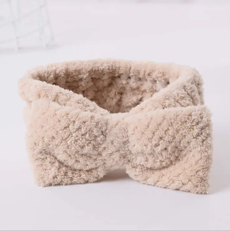 New Korean Style Fleece Hair Belt with Bow — feature 11