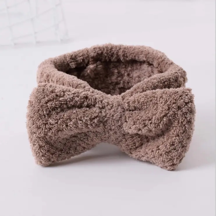 New Korean Style Fleece Hair Belt with Bow — feature 12