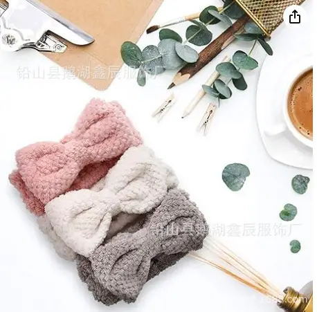 New Korean Style Fleece Hair Belt with Bow — feature 5