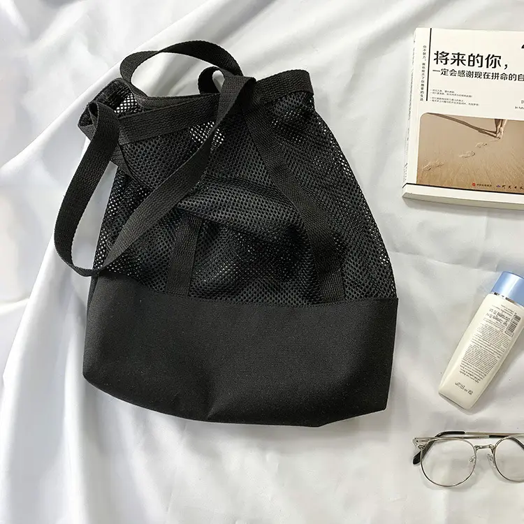 Spring Mesh Handbag Women Canvas Shoulder Bag — feature 23