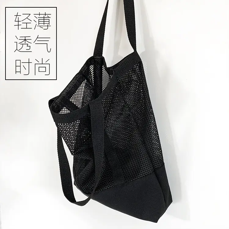 Spring Mesh Handbag Women Canvas Shoulder Bag — feature 5