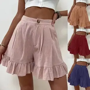 Blue Wide Leg Pleated High Waist Pants for Women — feature 4
