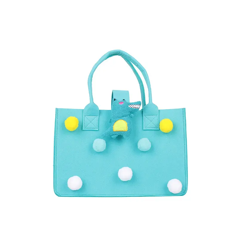 Cute Yellow Fur Ball Handbag for Women - Image 19