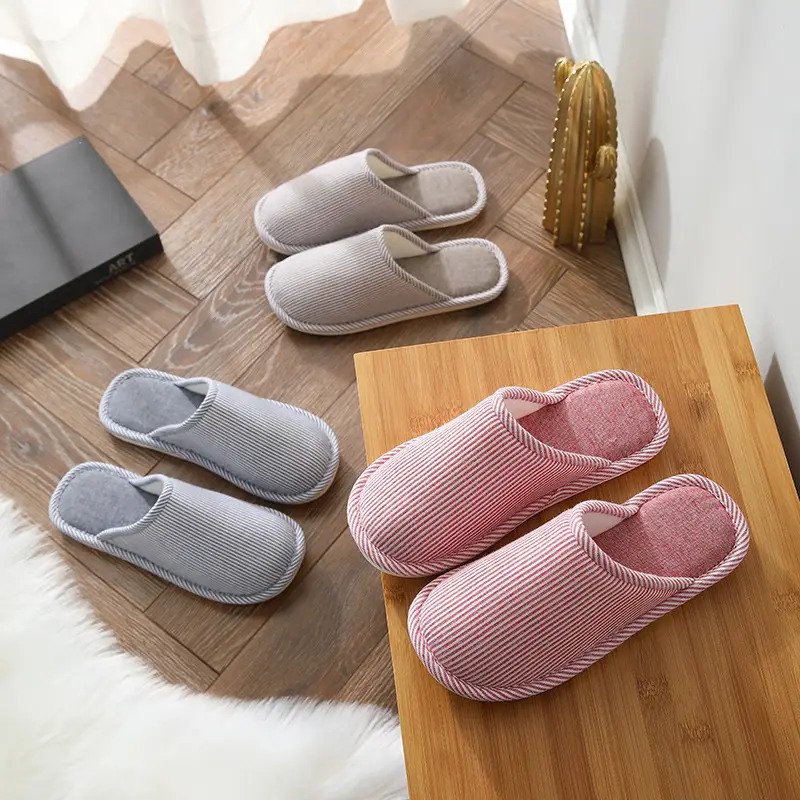 Cotton Slippers Men's Autumn and Winter Slippers Home Indoor Non-slip Home Household Cotton Slippers Women's Moon Shoes Slippers Winter - Image 9