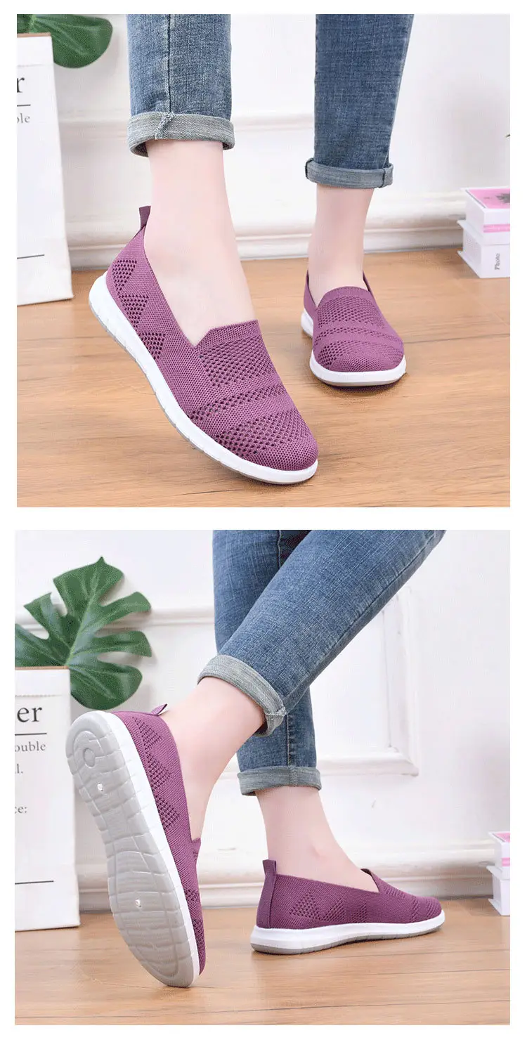 Summer Breathable Mesh Shoes for Middle-aged and Elderly Moms Old Beijing Cloth Shoes Shallow Mesh Shoes Women's Non-slip Soft Bottom Hollow-out Women's Shoes — feature 6