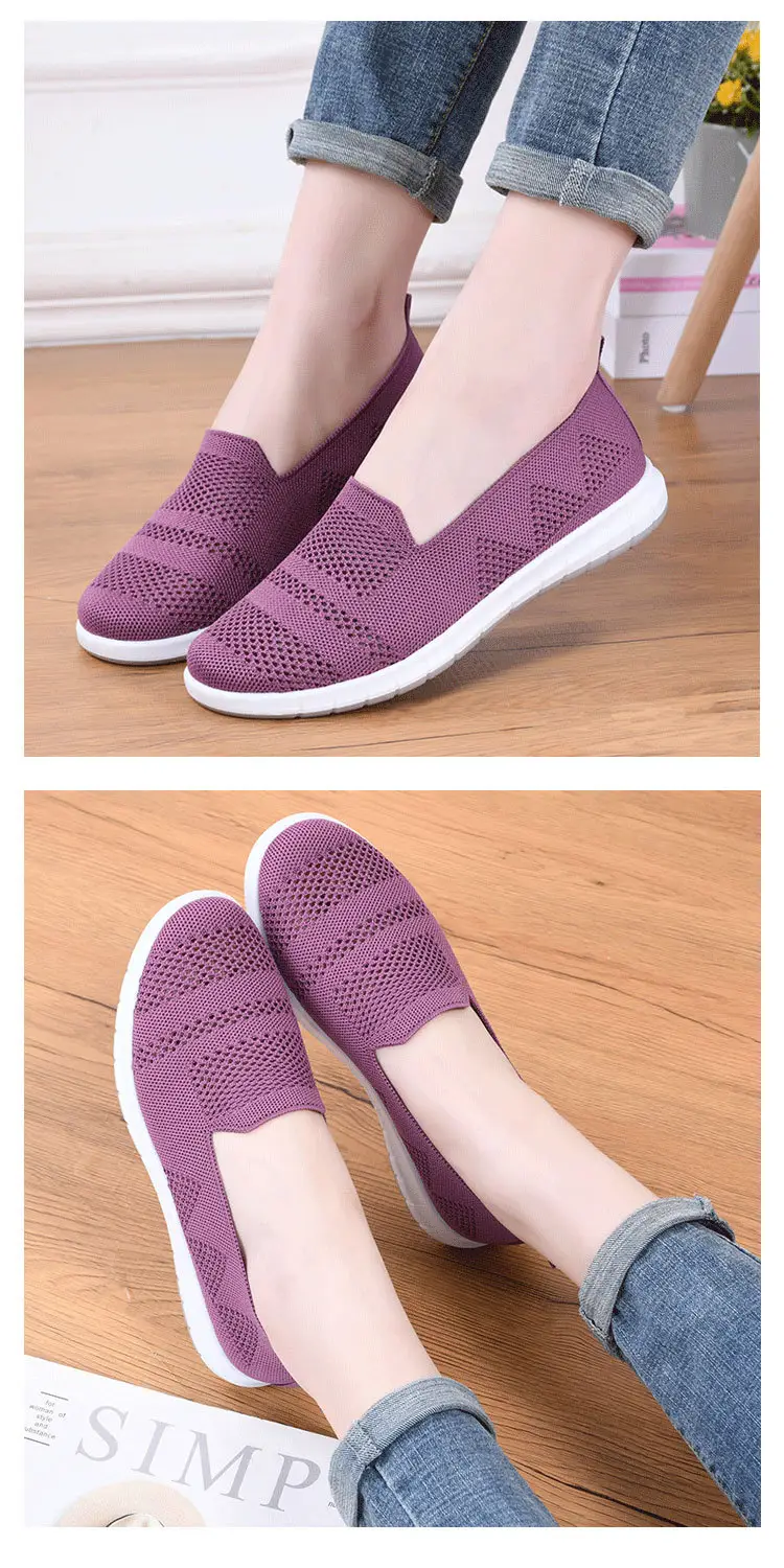 Summer Breathable Mesh Shoes for Middle-aged and Elderly Moms Old Beijing Cloth Shoes Shallow Mesh Shoes Women's Non-slip Soft Bottom Hollow-out Women's Shoes — feature 7