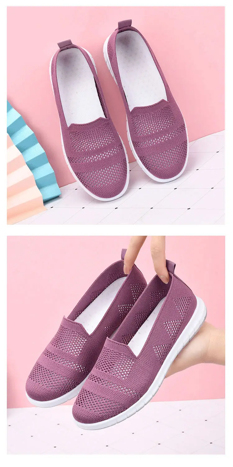 Summer Breathable Mesh Shoes for Middle-aged and Elderly Moms Old Beijing Cloth Shoes Shallow Mesh Shoes Women's Non-slip Soft Bottom Hollow-out Women's Shoes — feature 9