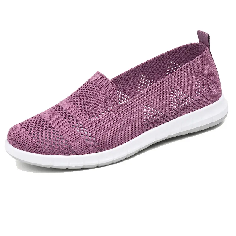Summer Breathable Mesh Shoes for Middle-aged and Elderly Moms Old Beijing Cloth Shoes Shallow Mesh Shoes Women's Non-slip Soft Bottom Hollow-out Women's Shoes - Image 2