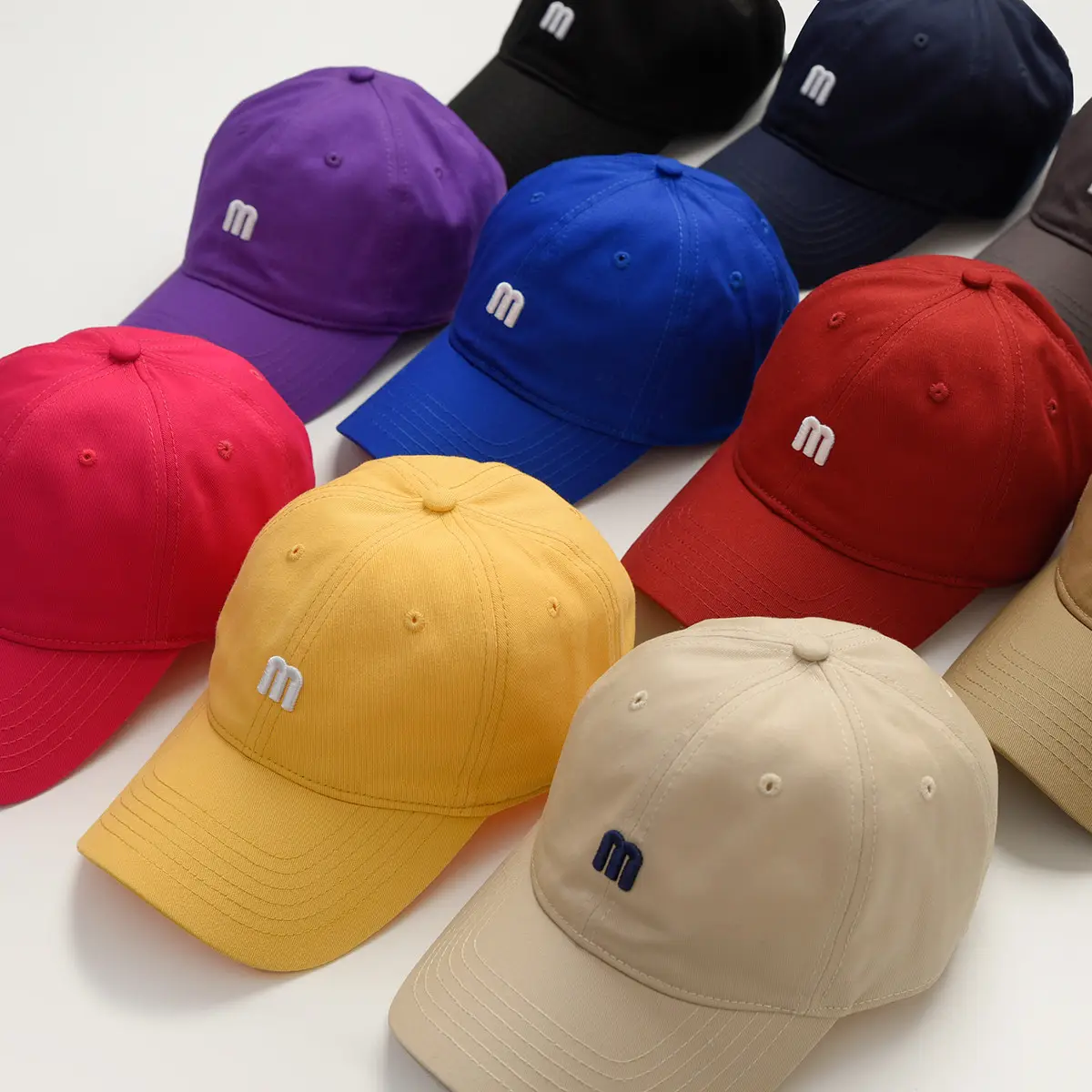 Women Red M Logo Baseball Cap — feature 4
