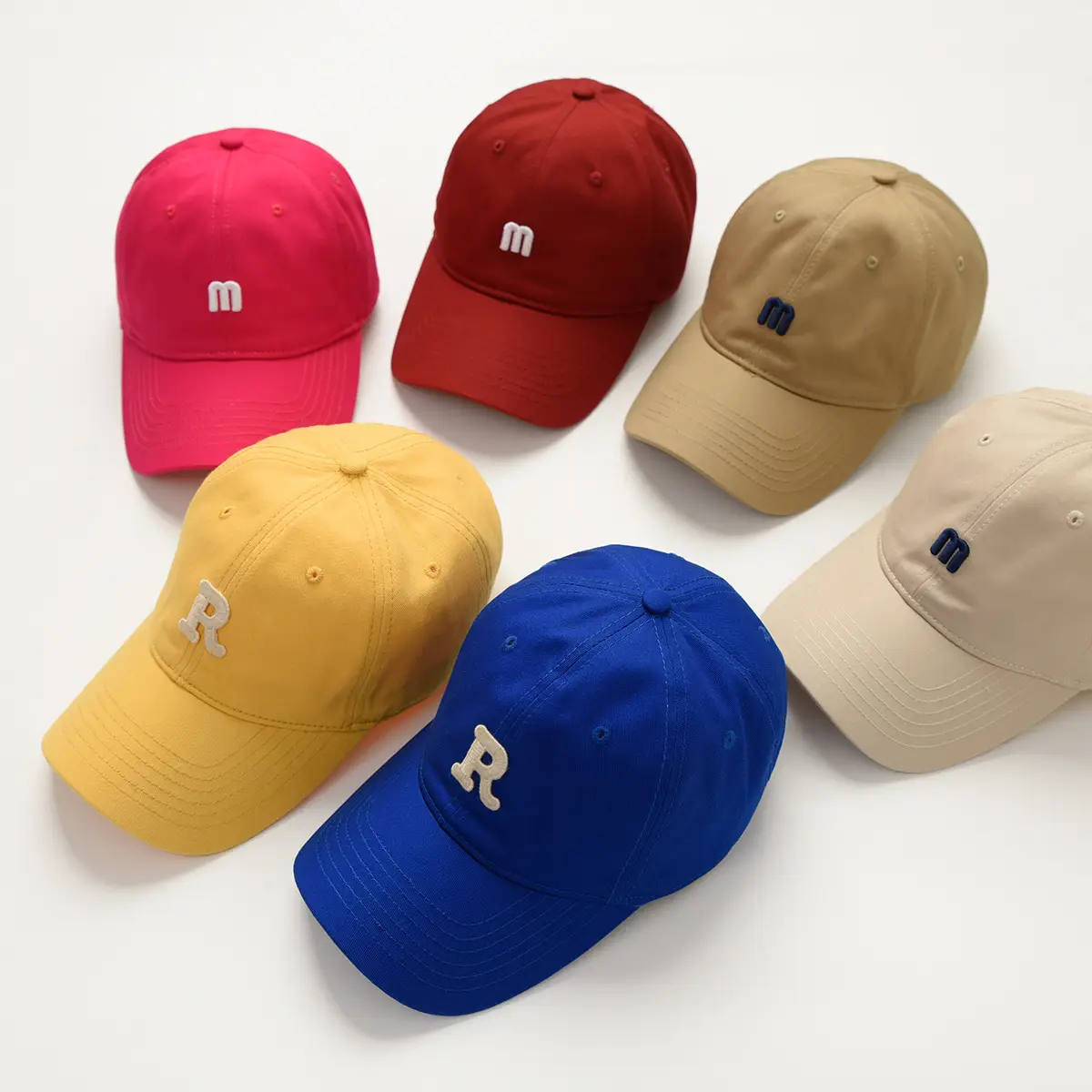 Women Red M Logo Baseball Cap — feature 5