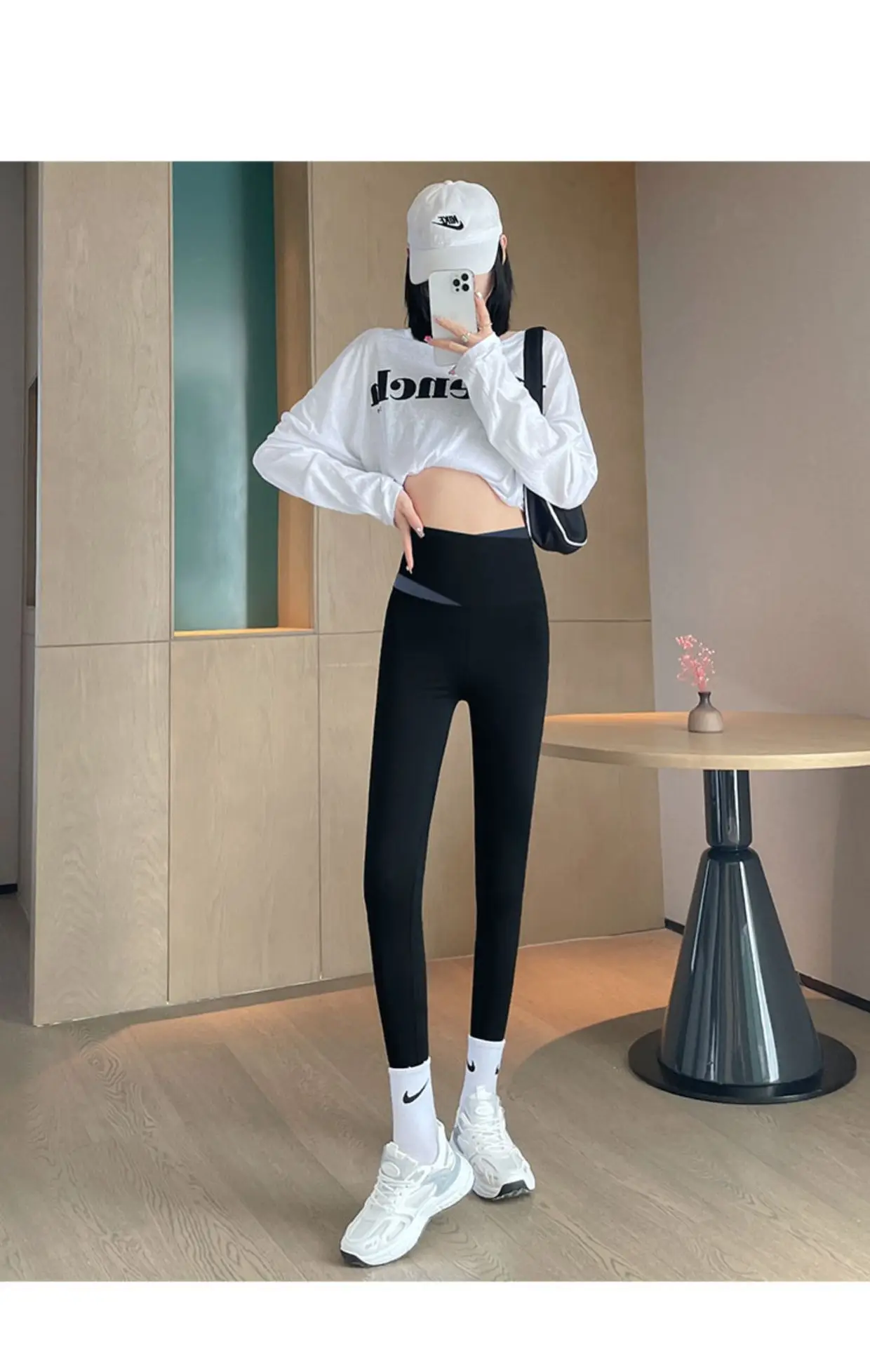 Women Fleece Butt-Lifting Leggings High Waist Petite — feature 36