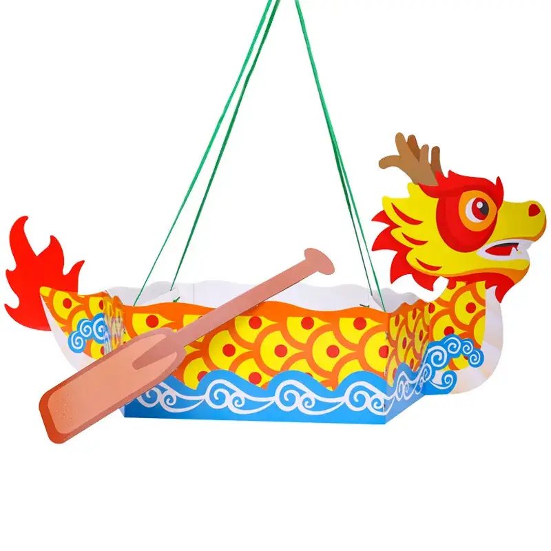 Blue Dragon DIY Dragon Boat Rowing Craft Kit for Kids - Image 16