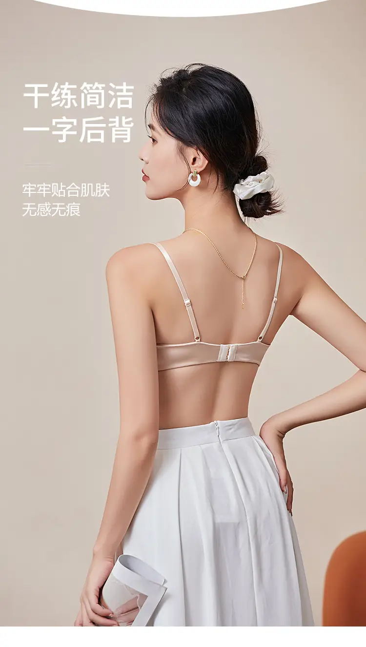 Women's Silk Glossless Underwear White Triangle Cup — feature 9
