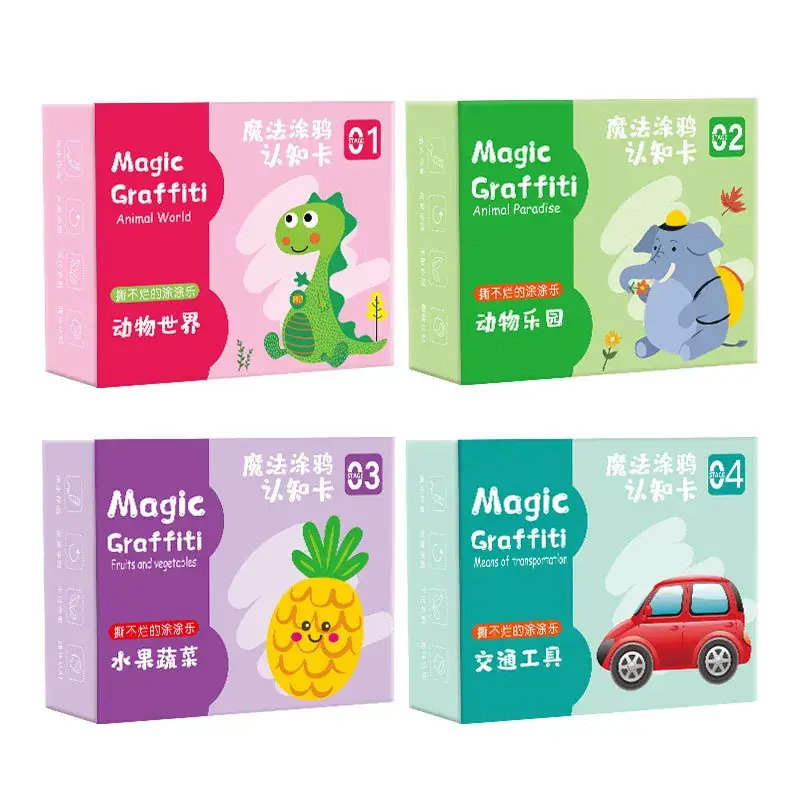 Water Pen Graffiti Cognitive Cards for Kids 3+ - Image 9