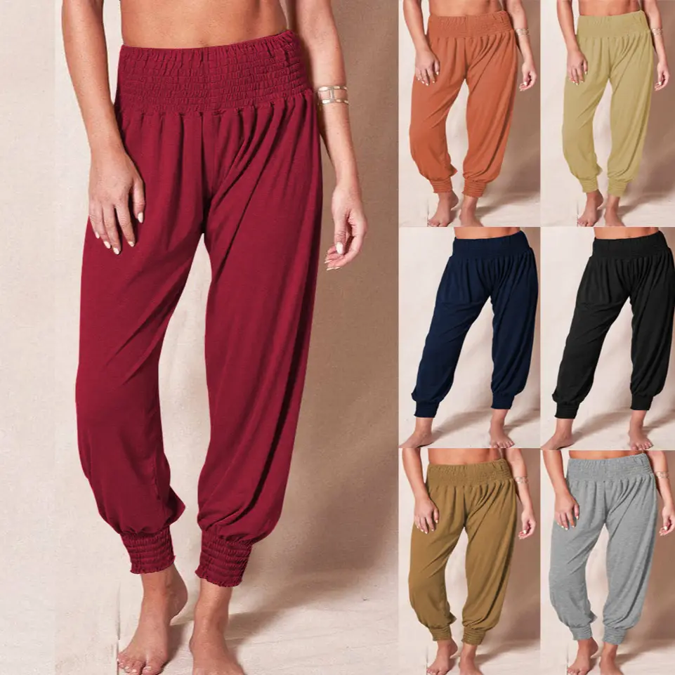 2023 New Harlan Loose Fit Leg Pants for Women Maroon - Image 6