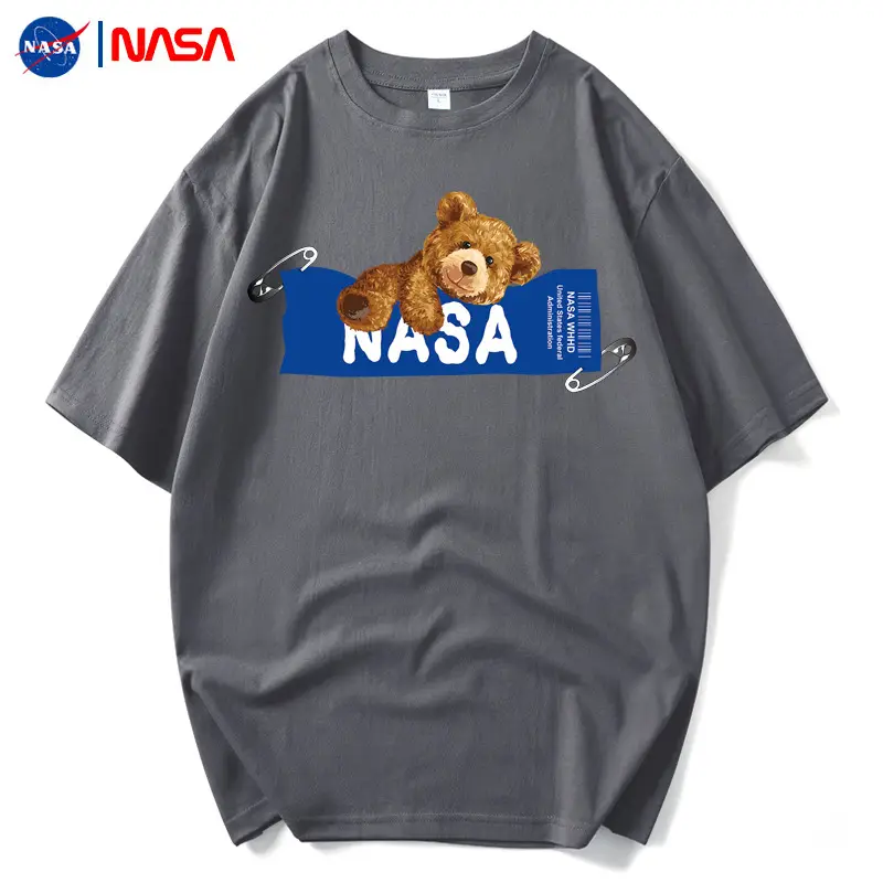 NASA Black T-Shirt Men Summer Loose Fit - Image 11