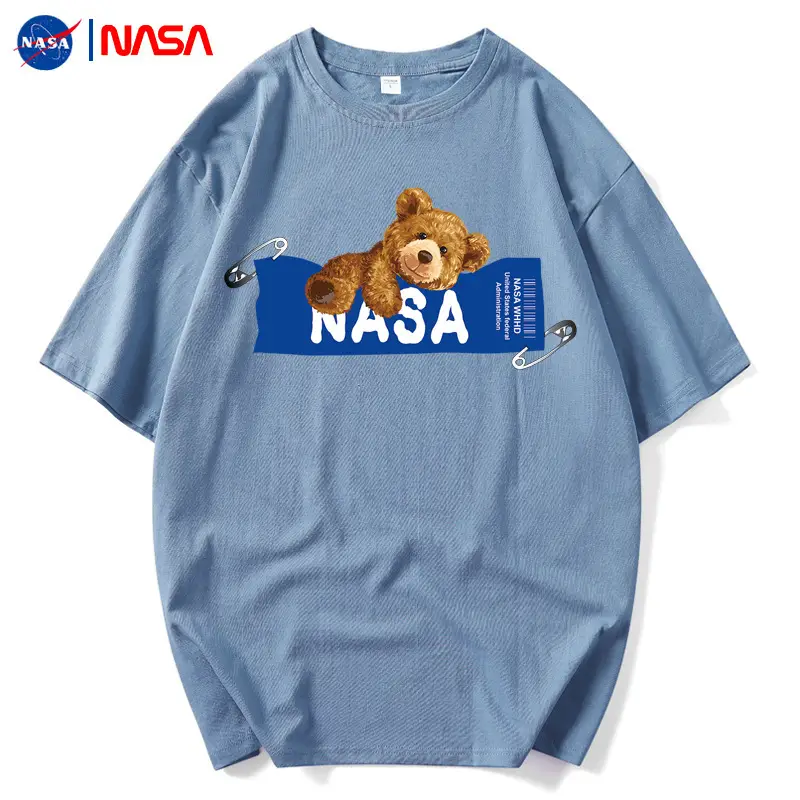 NASA Black T-Shirt Men Summer Loose Fit - Image 12