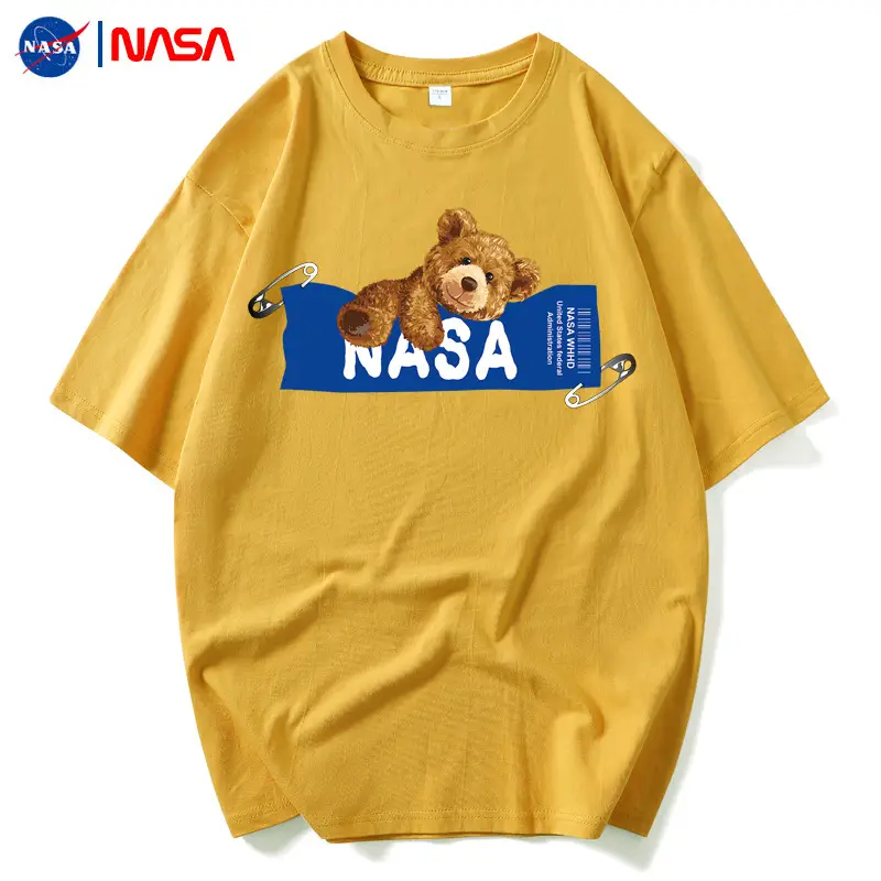 NASA Black T-Shirt Men Summer Loose Fit - Image 13