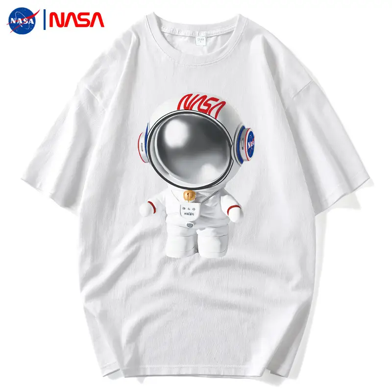 NASA Black T-Shirt Men Summer Loose Fit - Image 20