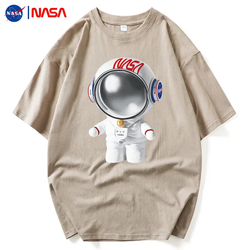 NASA Black T-Shirt Men Summer Loose Fit - Image 22