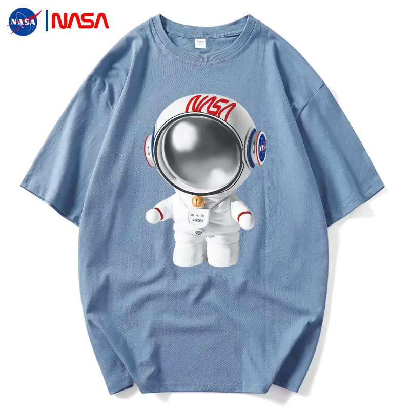 NASA Black T-Shirt Men Summer Loose Fit - Image 24