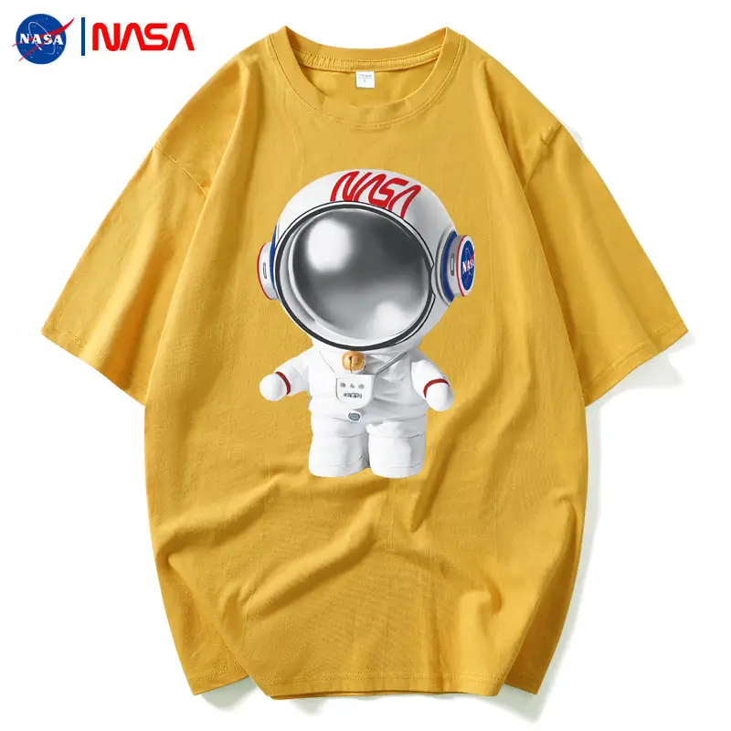 NASA Black T-Shirt Men Summer Loose Fit - Image 25