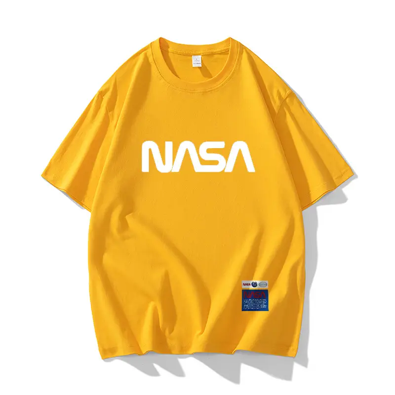 NASA Black T-Shirt Men Summer Loose Fit - Image 4