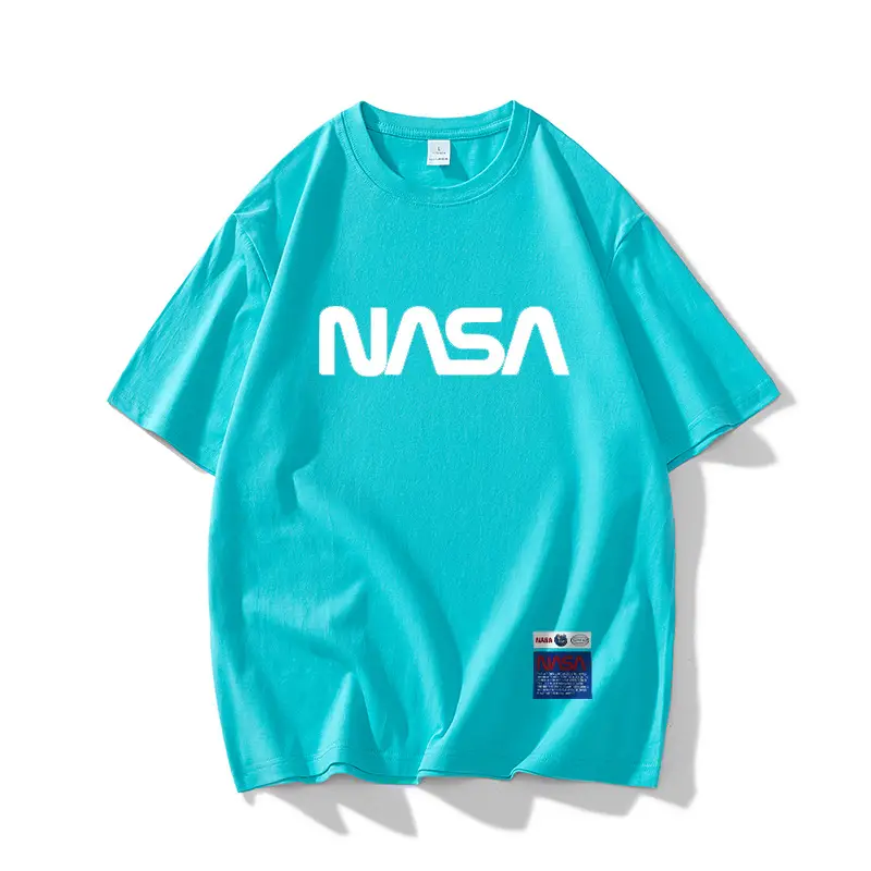 NASA Black T-Shirt Men Summer Loose Fit - Image 6