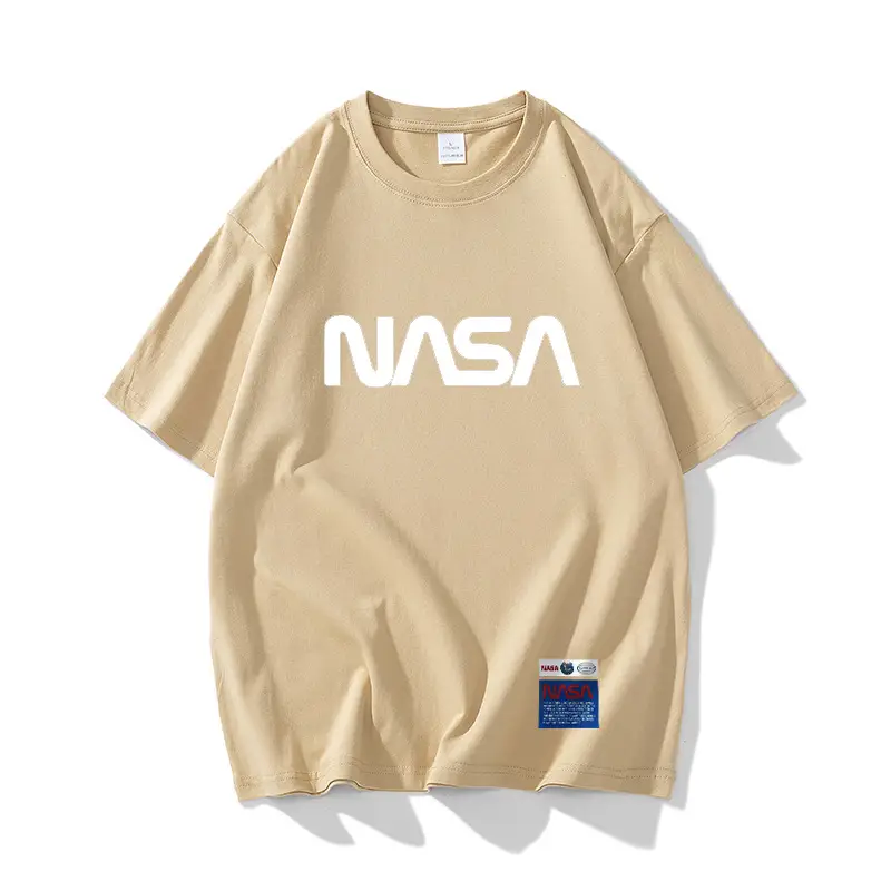 NASA Black T-Shirt Men Summer Loose Fit - Image 7