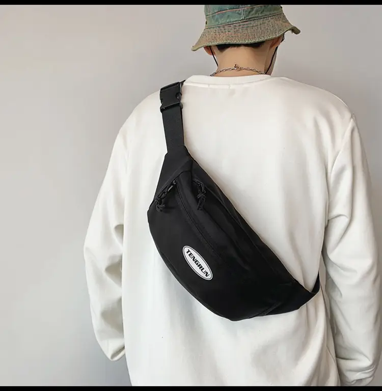 Men's Orange Japanese Style Chest Bag Lightweight Single Shoulder — feature 12