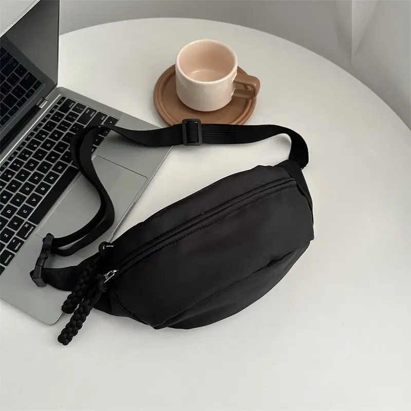 Men's Orange Japanese Style Chest Bag Lightweight Single Shoulder