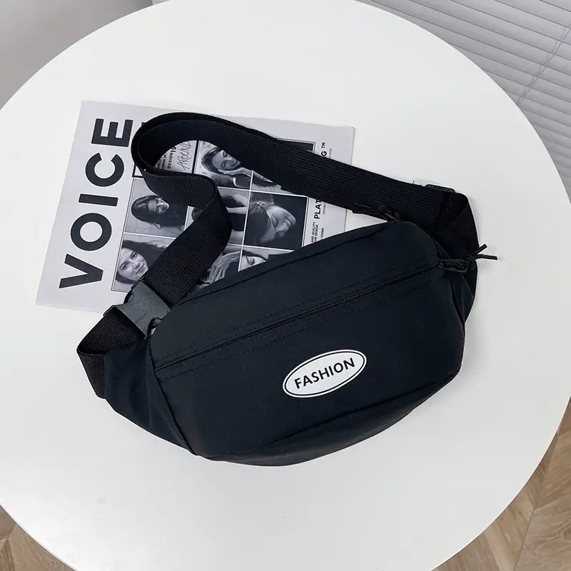 Men's Orange Japanese Style Chest Bag Lightweight Single Shoulder