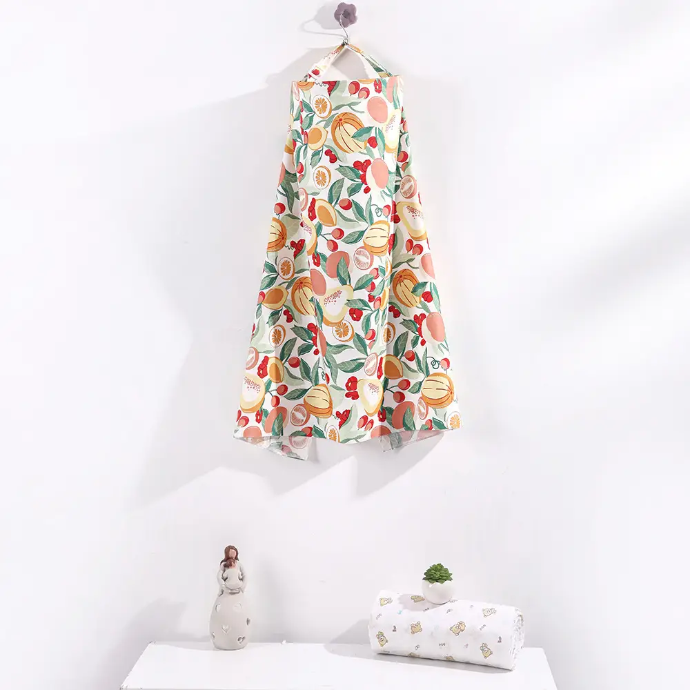 Breastfeeding Towel with Fig Leaf Pattern