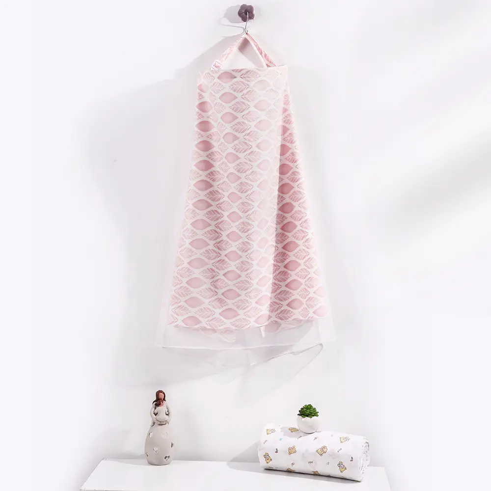 Breastfeeding Towel with Fig Leaf Pattern