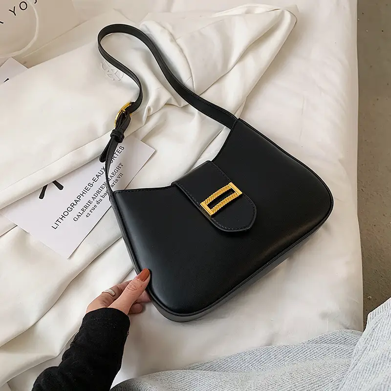 Women Crossbody Bag Beige Gold Plated Shoulder Bag
